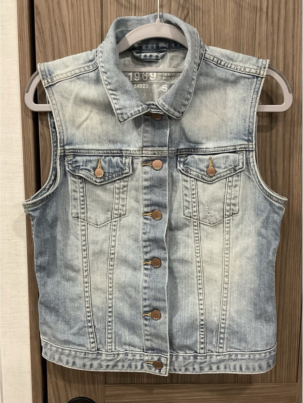 Gap 1969 Womens Button Up denium Vest Size S